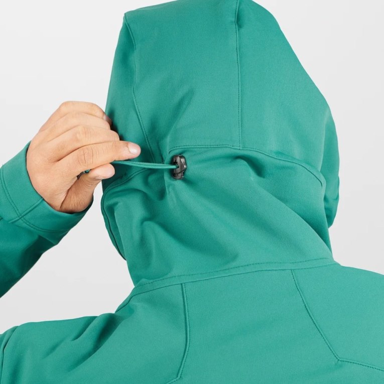 Chaquetas Salomon Outpeak Softshell Full Zip Hombre Turquesa | MX PCRV247
